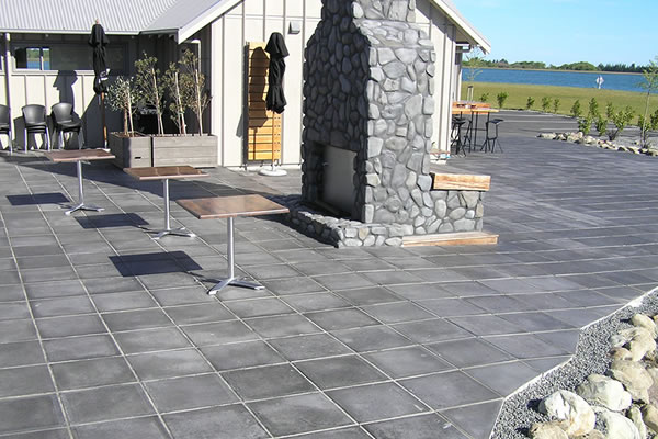 Commercial Paving - 'The Lake House' Lake Hood, Ashburton. Commercial Paving - 'The Lake House' Lake Hood, Ashburton.