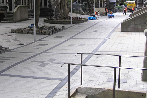 Commercial Paving - University of Otago, Dunedin. Commercial Paving - University of Otago, Dunedin.