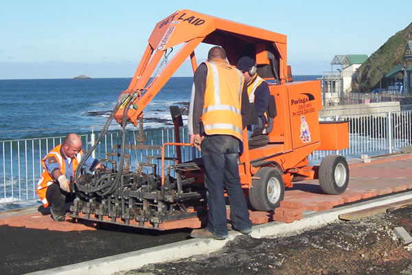 Commercial Paving - St Clair Seawall, Dunedin. Commercial Paving - St Clair Seawall, Dunedin.