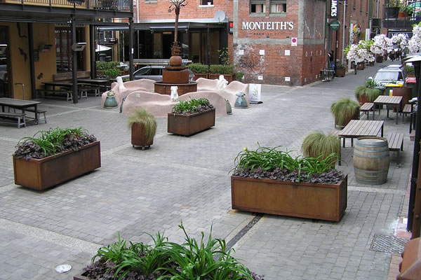 Commercial Paving - Poplar Street, Christchurch. Commercial Paving - Poplar Street, Christchurch.