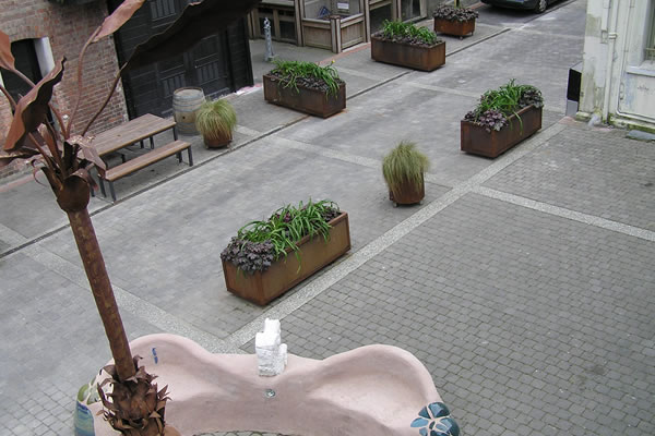 Commercial Paving - Poplar Street, Christchurch. Commercial Paving - Poplar Street, Christchurch.